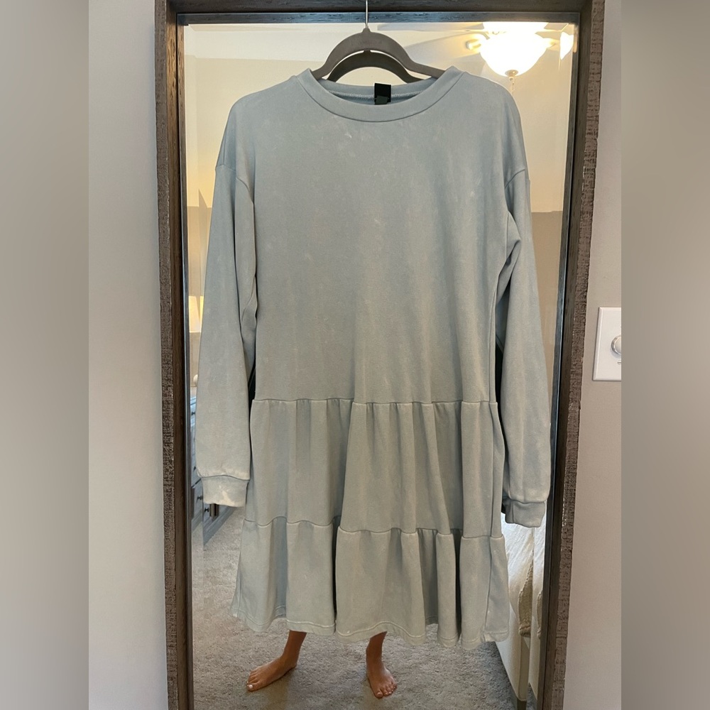 Wild Fable Blue Ruffle Dress